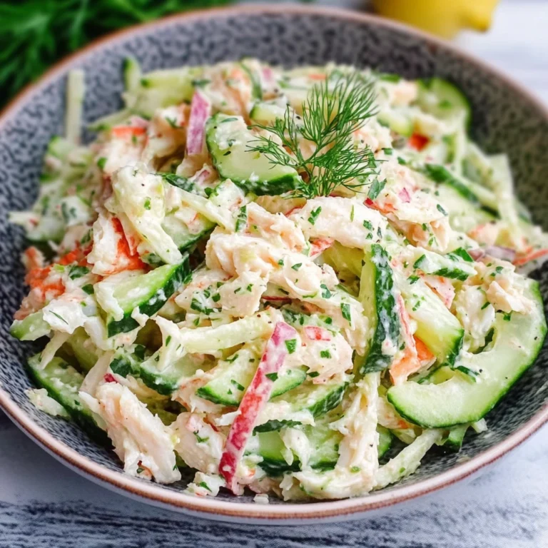 Quick Cucumber Crab Salad Recipe