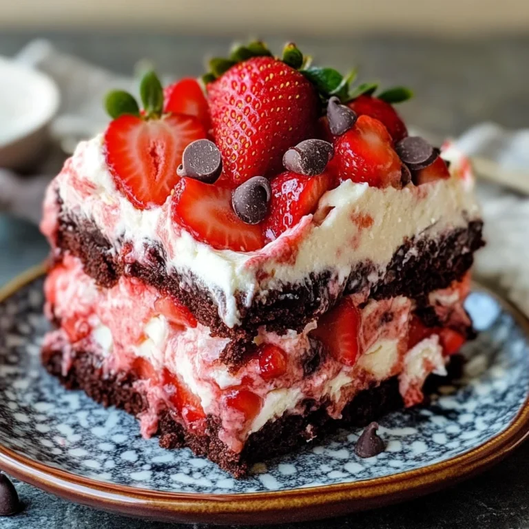 Sweet Strawberry Earthquake Cake Recipe